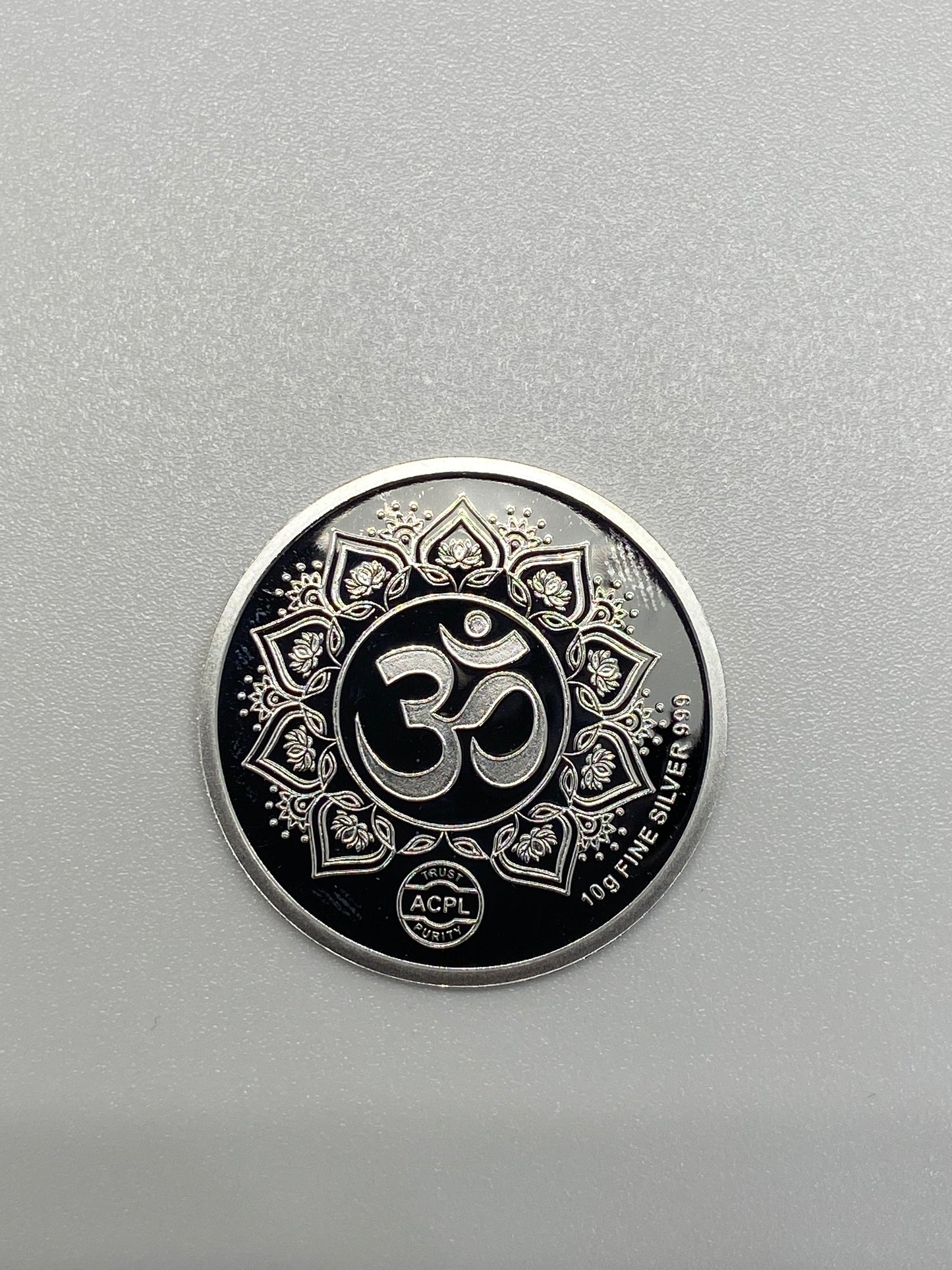 Ganesh Laxmi Printed 999 Silver Coin