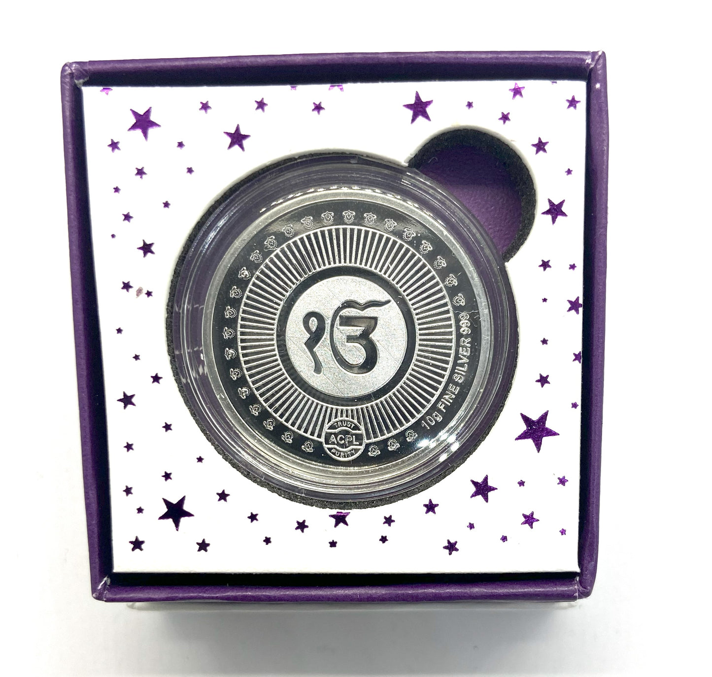 99.9% Fine Silver, Limited Edition Guru Nanak Dev Ji Color Printed Silver Coin, Intricate Design, Gift-Ready Presentation with Certificate of Authenticity.