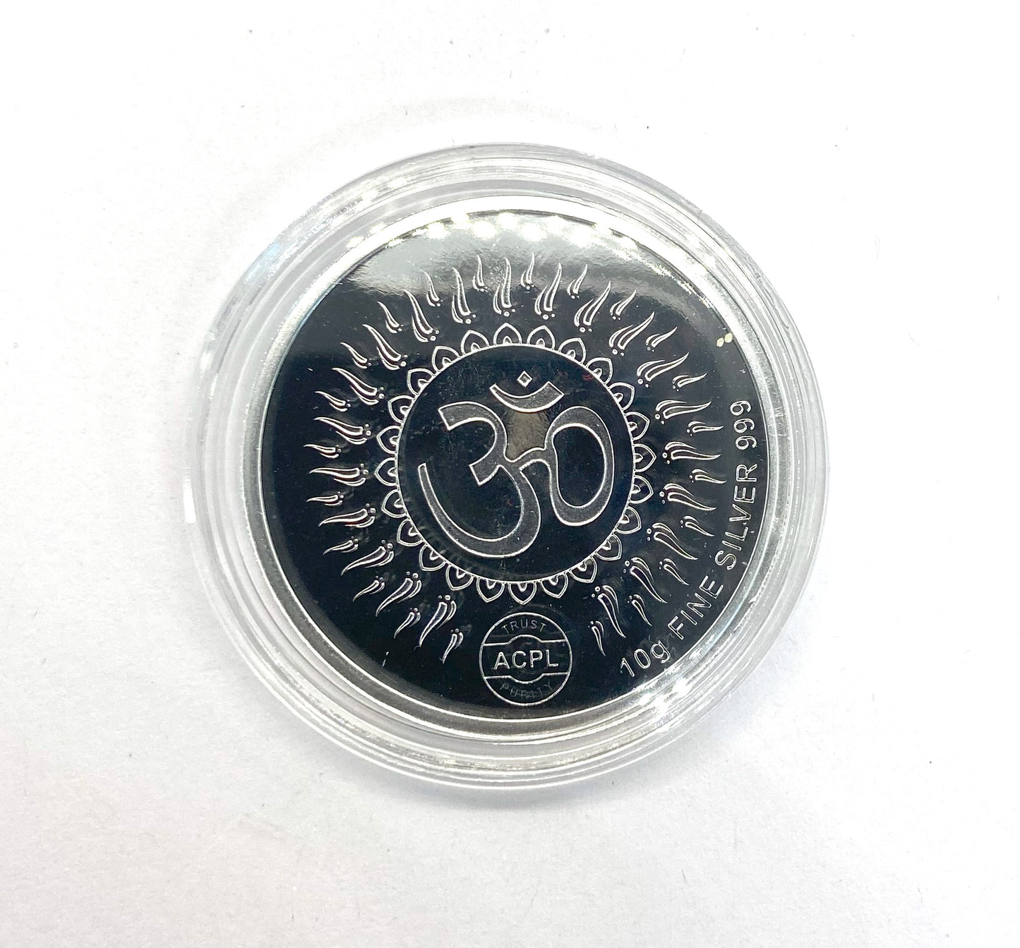 99.9% Fine Silver, Limited Edition Sai Baba Silver Coin, Intricate Design, Gift-Ready Presentation.