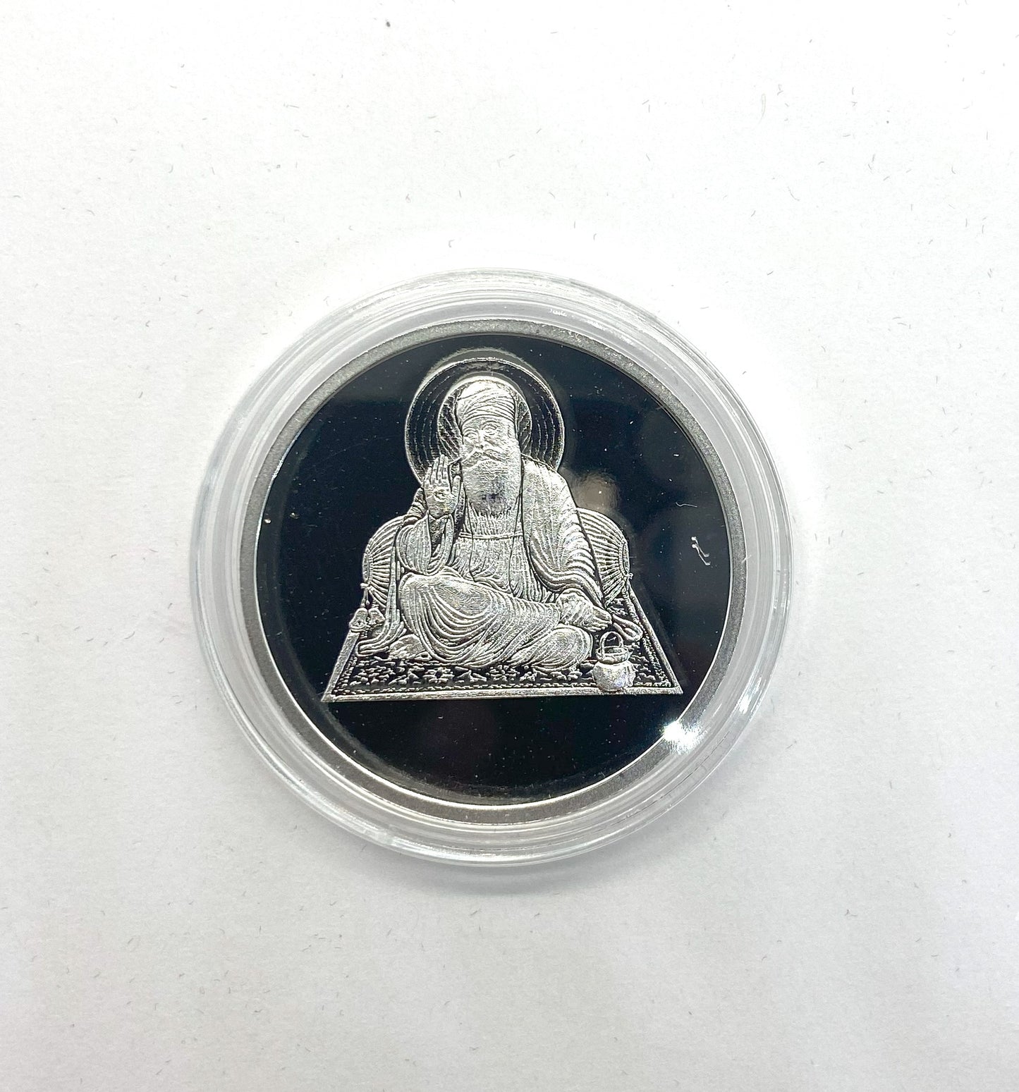 99.9% Fine Silver, Limited Edition Shree Guru Nanak Dev Ji Silver Coin, Intricate Design, Gift-Ready Presentation