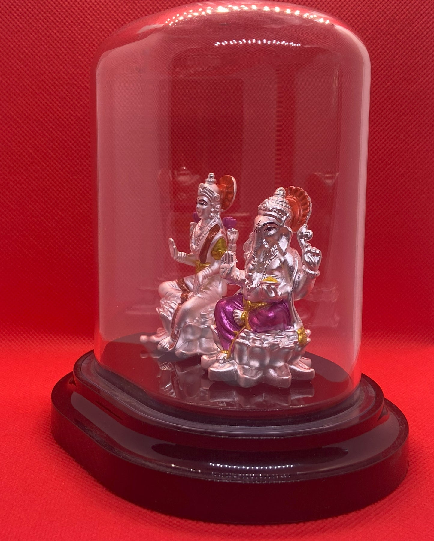 999 Silver Idol of Lakshmi and Ganesha