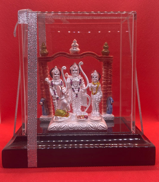 999 Pure silver Ram Parivar idol