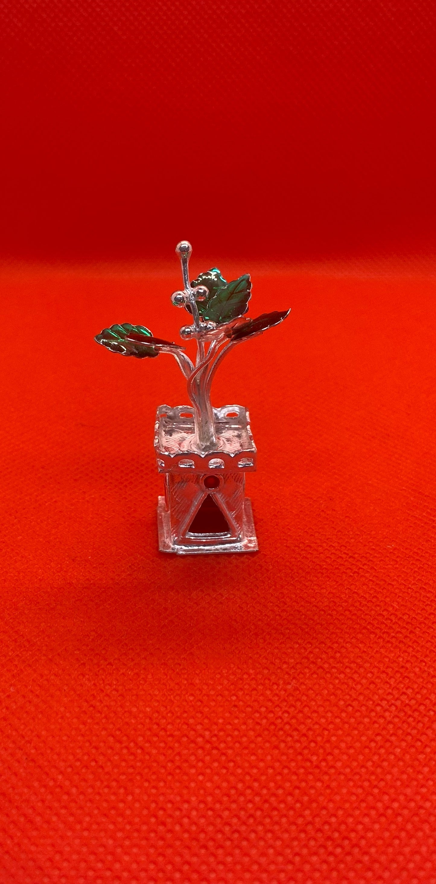 925 solid Silver Tulsi Goddess Plant