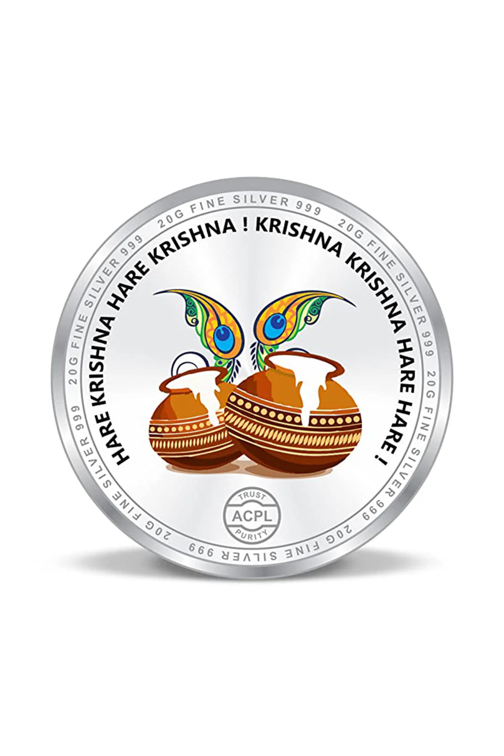 Color Lord Krishna Coin