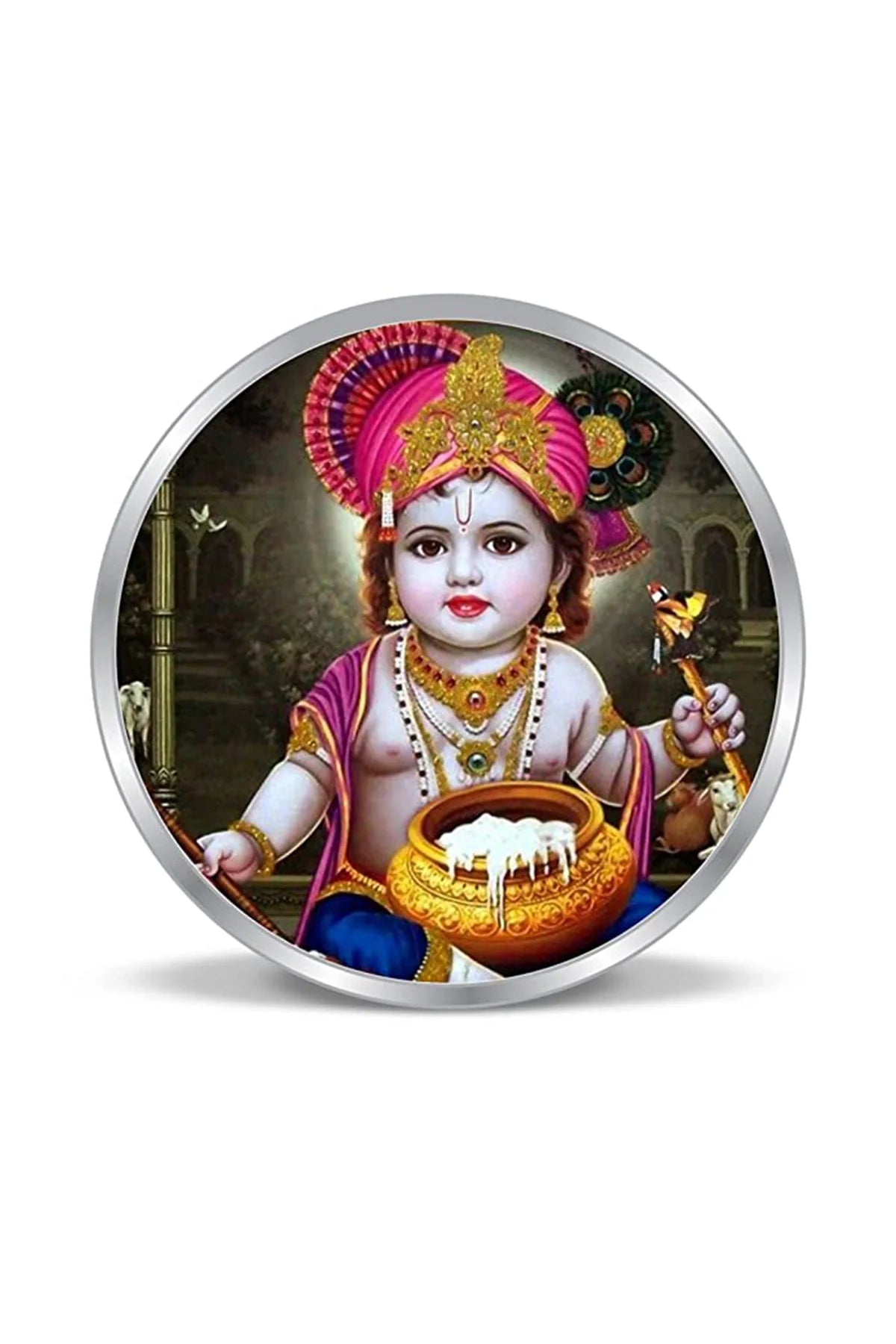 Color Lord Krishna Coin