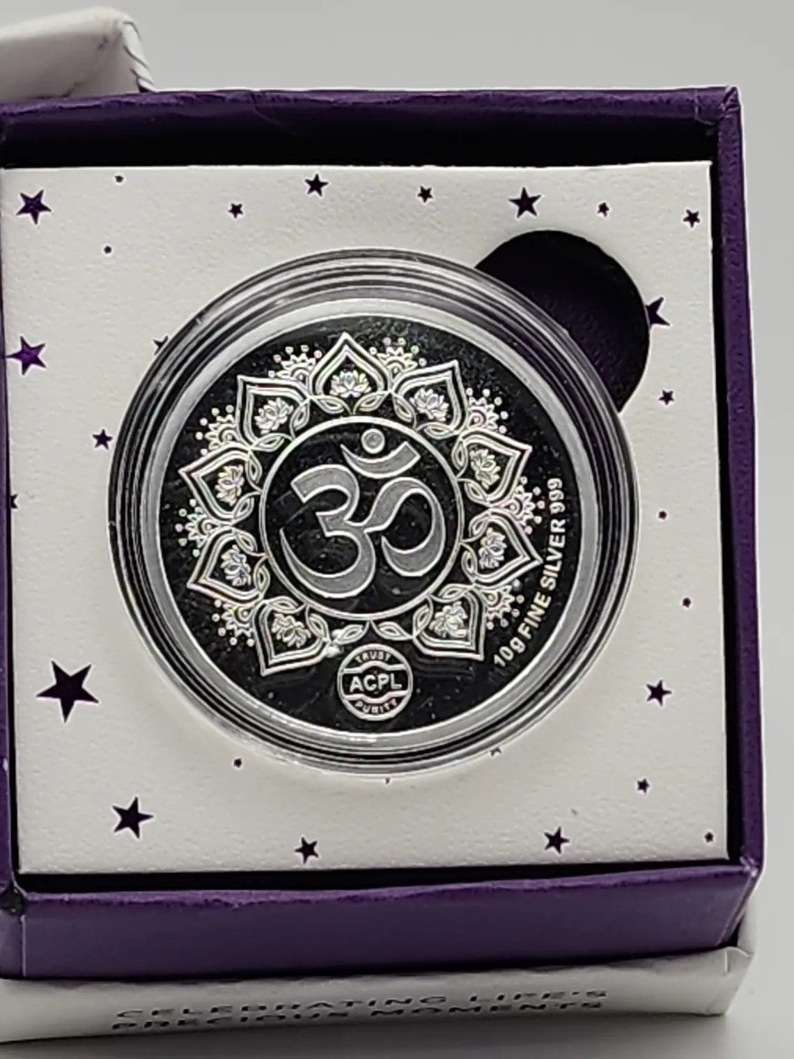 Ganesh Laxmi Printed 999 Silver Coin